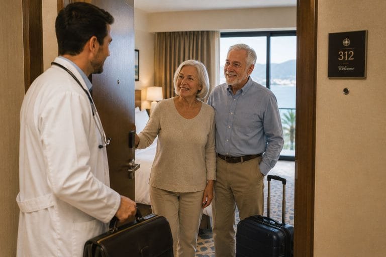 doctor visit in your hotel room - TMA medical assistance for travelers abroad
