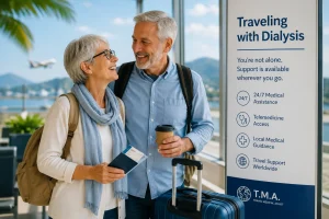 International travel support for dialysis patients