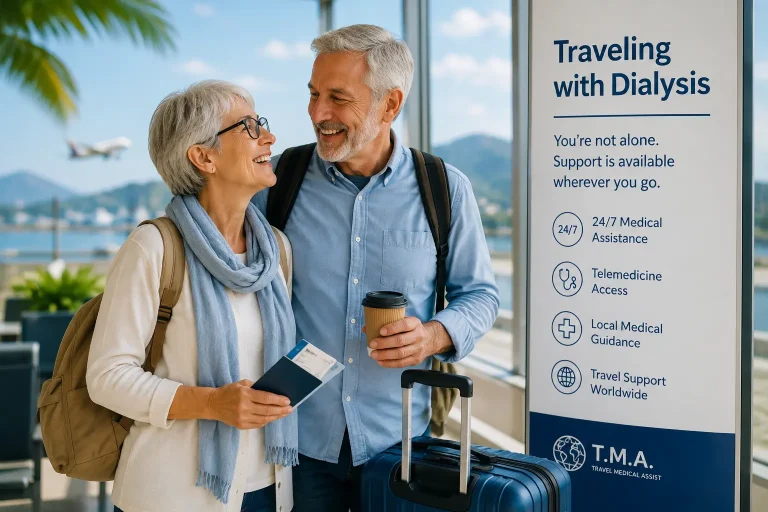 International travel support for dialysis patients